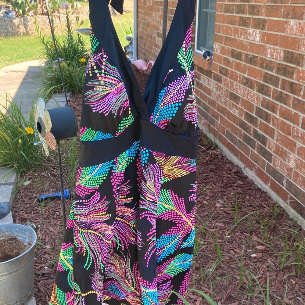 Halter one piece swimsuit